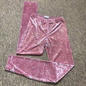 Yelete Velvet Woman Pants Stretch Leggings Size L